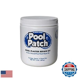 Pool Patch White Plaster Repair Kit 1.5 lb - Easy to Mix and Fast to Use Form - Picture 1 of 5
