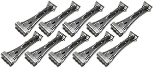 Quick Screw 6" Inch Aluminum Hidden Rain Gutter Bracket Hook Clip Style Hangers - Picture 1 of 12
