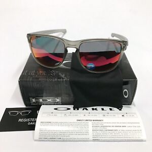 Oakley Sunglasses * Sliver R 9342-03 Matte Grey Ink Torch Iridium Polarized