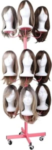 Wig Head Stand Display Storage Rack 12-Head Holder Pink - Unused but READ *NOTE* - Picture 1 of 9