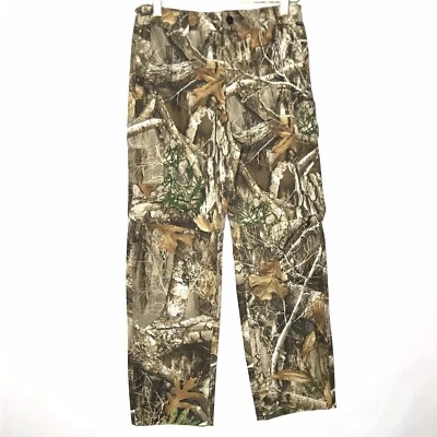 Magellan Hunting Camo Pants Realtree Edge Woodland Convertible Size L Boys Youth - Image 1 of 4