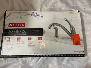 Delta Classic Rubinetto Cucina Standard Manico Singolo con Spruzzatore Laterale in Inox - Foto 1 di 8