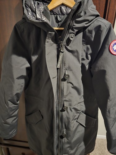 Parka donna Canada Goose Rossclair nuovo con etichette nero noir grande