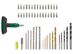 Set punte e bit per trapano 50 pezzi Parkside con manico a T - Foto 1 di 2