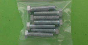 HEX HEAD SET SCREWS BOLTS  5/16" UNC X 1 1/2" LONG  X 7 - Picture 1 of 1
