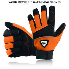 Safety Work Gloves Heavy duty Hand Protection Mechanic Gardening Builders Cut