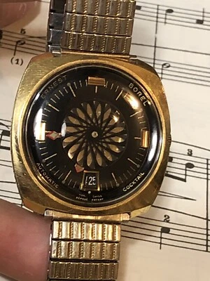 RELOJ HOMBRE VINTAGE ERNEST BOREL CALEIDOSCOPIO FECHA AUTOMÁTICA = CORRER Foto 1 de 4