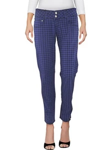 Met Damen Hose 44 W30 Eu40 L Large Blau A Pied De Poule schmales Bein - Bild 1 von 9