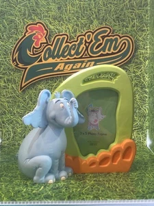 Rare Dr. Seuss HORTON elephant 3x5 CERAMIC picture FRAME ~ VANDOR HTF rare look - Picture 1 of 4