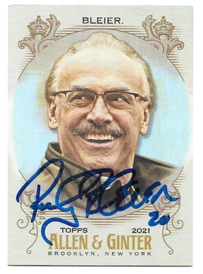 Rocky Bleier Hand-Signed 2021 Allen & Ginter Card #201 Auto Steelers - 3 - Image 1 of 3