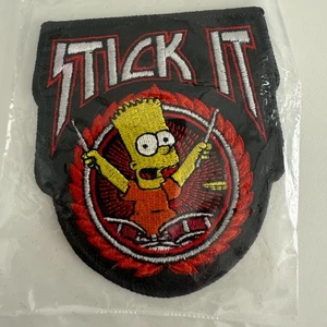 The Simpsons - Woven Patch - NEU UND VERSIEGELT - Bart Simpson - 90s TV Nostalgie - Bild 1 von 1