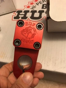 BMX stem ruf neck KNIGHT BIKE CO. RED SE bikes quadangle bullseye PK ripper mcs - Picture 1 of 3