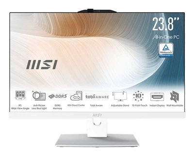 MSI PC AIO 23.8" Touch FHD Core 5 16/512 GB SSD W11 Pro MODERN AM242TP 1M-1245IT - Immagine 1 di 4