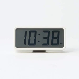 MUJI Digital Clock Alarm White MJ-DCMW1 1583 Medium size New from Japan w/Track# - Picture 1 of 4