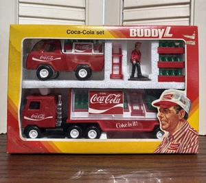 Juego de colección Buddy L Enjoy Coca Cola 1981 camión botella entrega juego #666I - Imagen 1 de 9