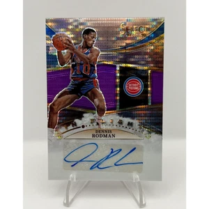 2022-23 Select Dennis Rodman In Flight Signatures Purple Pulsar Prizm Auto /15 - Picture 1 of 4