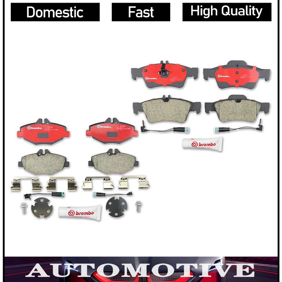 Juego de pastillas de freno delanteras y traseras Brembo cerámicas para Mercedes-Benz E350 2006 2007 2008 Foto 1 de 3