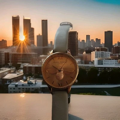 Reloj de pulsera Olivia Burton 3D esfera abeja para dama batería fresca 6,75"  Foto 1 de 4