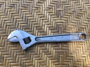 Llave Ajustable Vintage Proto 708 EE. UU. 8" Estilo Media Luna Acero Aleación Forjado - Imagen 1 de 8