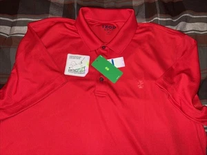 New IZOD Golf SwingFlex Mens Short-Sleeve Polo Shirt Polish Red Size XL Reg $50 - Picture 1 of 6