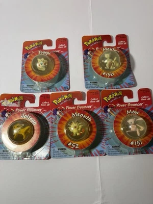 Lote De 5 Bolas De Colección Pokemon Power Bouncer Nintendo 1999 - Mew/Mewtwo/Togepi/Más Foto 1 de 4
