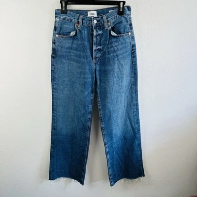 Citizens of Humanity Womens Denim Jeans Size 26 Annina High Rise Wide Leg Baggy - Image 1 of 4