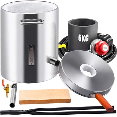 VEVOR 6KG Propane Smelting Furnace Kit Melting Furnace Stainless Steel 2700℉ - image 1 of 4