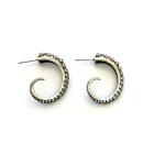 Vintage Silver Gothic Squid Tail Octopus Tentacles Stud Earrings Fashion Jewerly