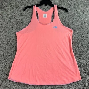 The North Face Shirt Womens Extra Large Pink Coral Scoop Neck Tank Top Ladies - Picture 1 of 12