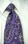 Cremieux siedmiokrotny fioletowy paisley ltd. Edycja krawatu Fabrycznie nowy z metką 125 $ bez rezerwacji!