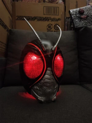 Customize Kamen Rider Black Sun Cosplay 1:1 Wearable LED Resin Helmet Halloween - Image 1 of 4