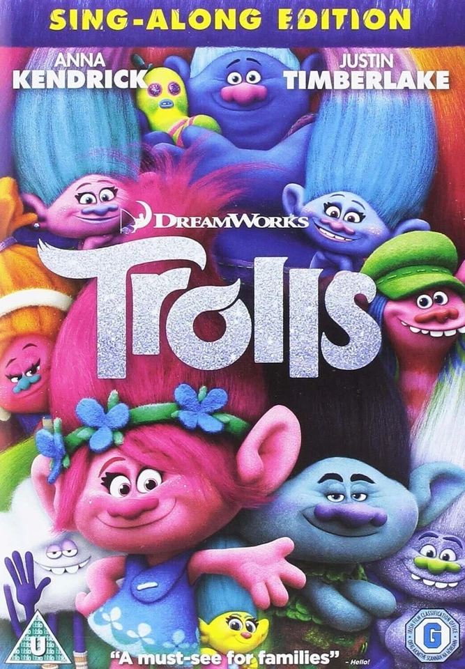 Trolls DVD NEW/SEALED-Children's & Family-Sing a long  -Justin Timberlake - Image 1 of 1