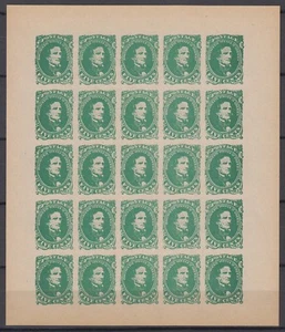 Confederate States 1861-1863 Jefferson Davis... Springfield Reprints, 11 Sheets - Picture 1 of 11