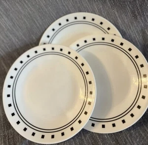 Corelle CITY BLOCK Bread and Butter/Dessert Plates Set Of 3 - Picture 1 of 5