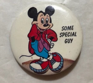 1987 Mickey Mouse Button Pin Some Special Guy (D) - Picture 1 of 3