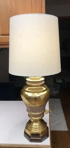 Vintage Frederick Cooper Brass Lamp 30” - Picture 1 of 13