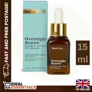Face Facts Overnight Renew Double Action Eye Serum, Vegan. 15ml - Picture 1 of 5