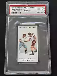 1924 FRANKLYN DAVEY & CO BOXING #8 DUCKING A LEFT LEAD PSA 8 - Picture 1 of 3