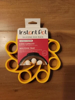 Instant Pot, Yellow Official Silicone Egg Rack, Compatible with 6-quart, 8-quart - Image 1 of 2