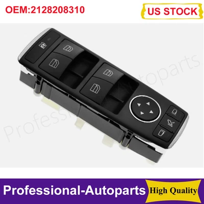 Front Left Door Window Switch For Mercedes Benz E350 E63 AMG C250 C300 GLK350 - Image 1 of 4