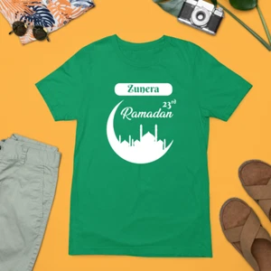 Personalised Custom Your First Ramadan Name T-shirt Religious Muslims Eid Gifts - Picture 1 of 22