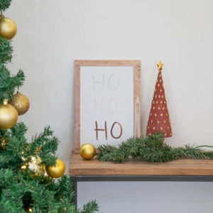 Tavoletta Natalizia rettangolare ho ho ho - Picture 1 of 8