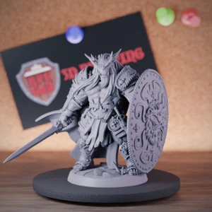 Bugbear Warchief Fighter Miniature Monster Warrior Dungeons and Dragons Mini DnD - Picture 1 of 8