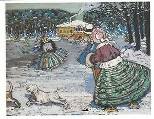 Pocztówka: Kandinsky - zima / łyżwiarstwo