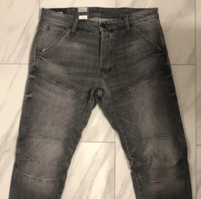 Pantalones de mezclilla ajustados grises G-Star Raw 5620 para hombre $190 nuevos Foto 1 de 4