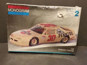 Sealed Monogram 1991 Michael Waltrip #30 Pennzoil Pontiac 1:24 Model Kit - Picture 1 of 2