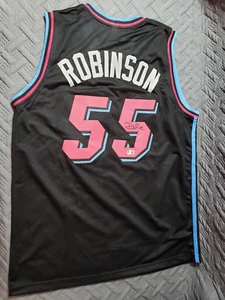 Miami Heat Duncan Robinson Signed Basketball Jersey Beckett Michigan Wolverines - Picture 1 of 15