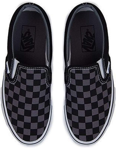 Vans Classic Slip On Sneakers Scarpe da Skateboard BLK Pewter Chkrbrd TAGLIA 7