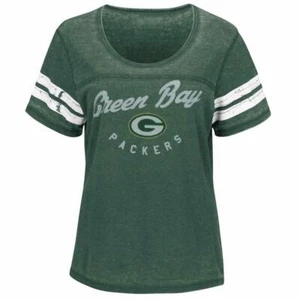 Green Bay Packers Camiseta Mujer XL Majestic Superstar Esfuerzo Burnout Lavado Nueva con Etiquetas - Imagen 1 de 7