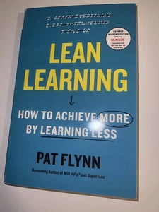 Lean Learning: How to Achieve More By Learning Less BY Pat Flynn PaperBack ARC - Foto 1 di 2